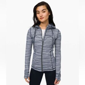 Lululemon Hooded Define Jacket Nulu 6 Space Dye Herringbone Yoga Athleisure